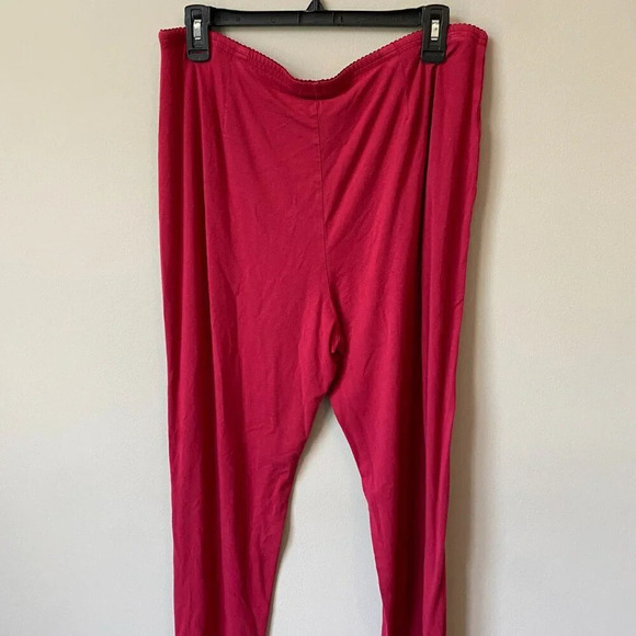 J.Jill Women's Large Wearever Collection Slim Ankle Soft Lounge Comfy Pants Red - Picture 12 of 16